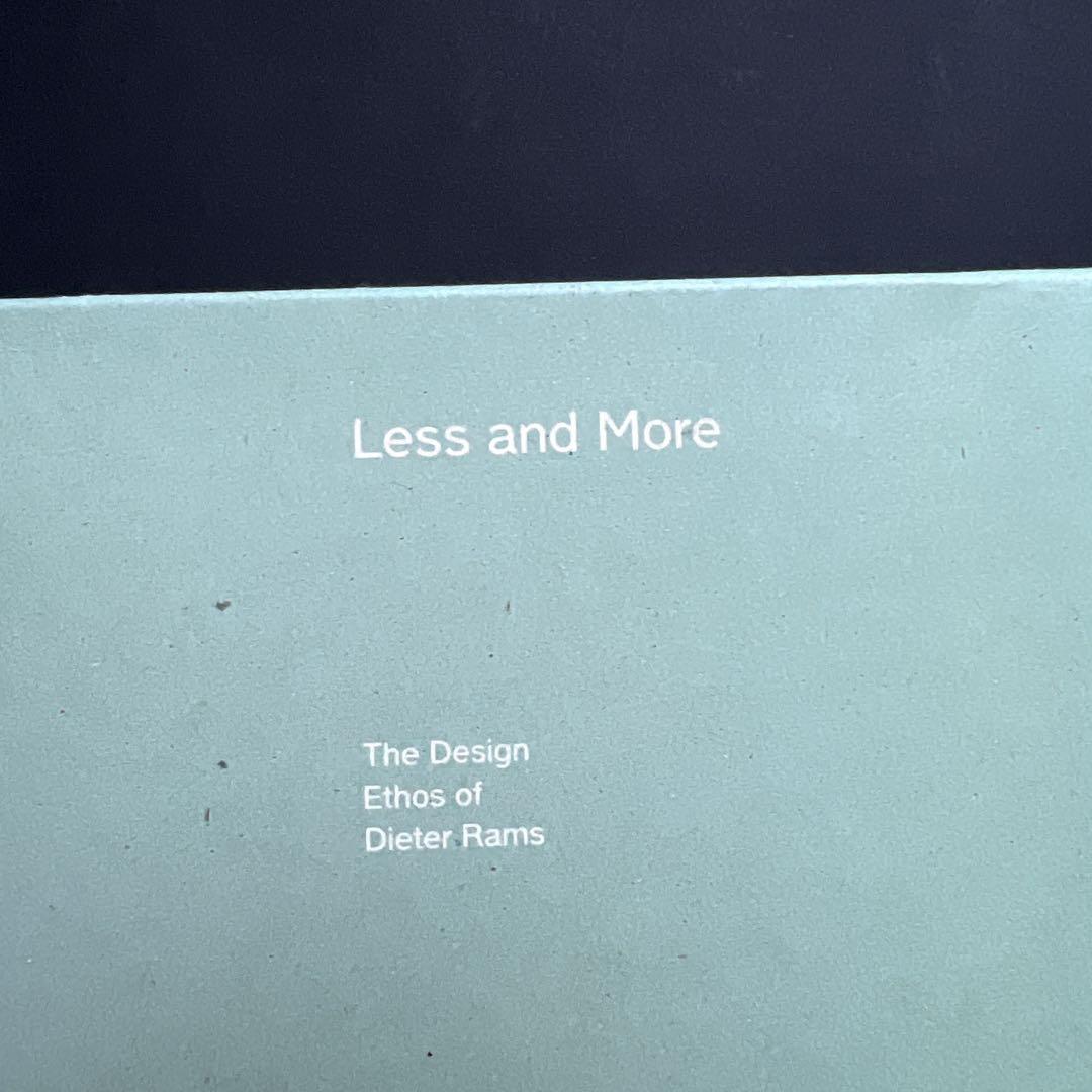 Less and More: Dieter Rams ディーター・ラムス