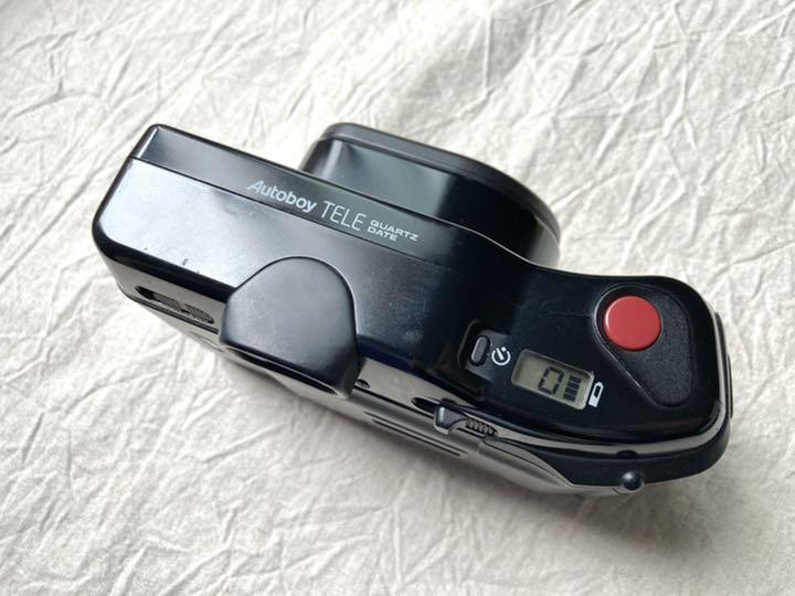 グレイ系印象のデザイン ⌘Canon Autoboy TELE 電池付き、点検、実写 超激安特価 ⌘OLYMPUS 電池付き、点検、実写済み品です⌘ ZOOM105 ∞ フィルムカメラ