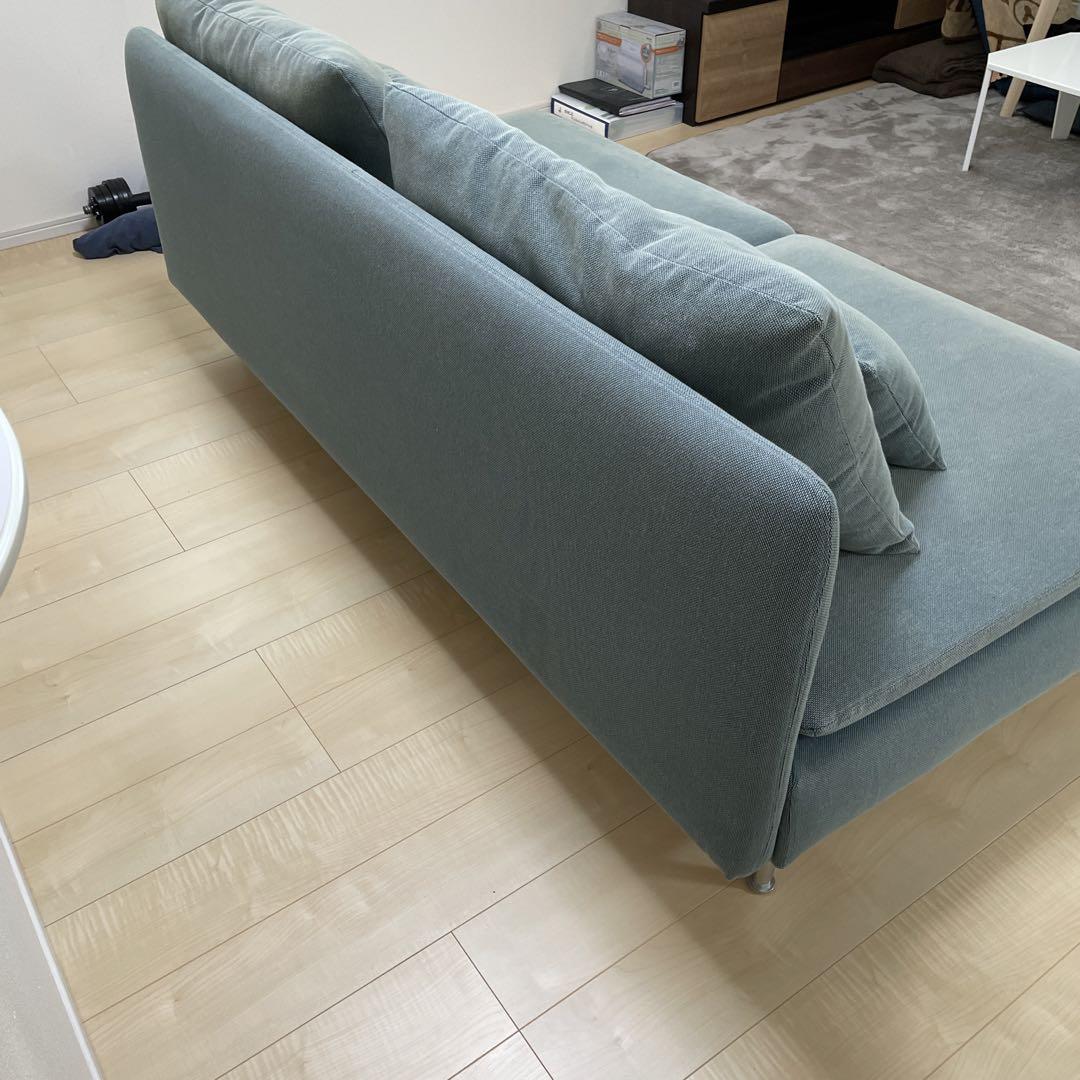 IKEA イケアSODERHAMN ソーデルハムン 3人掛けソファ　ターコイズ