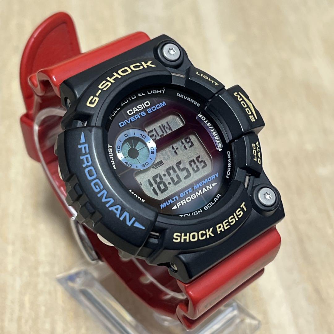 G-SHOCKフロッグマンDW-200Tトリプルクラウン ブラックレッド