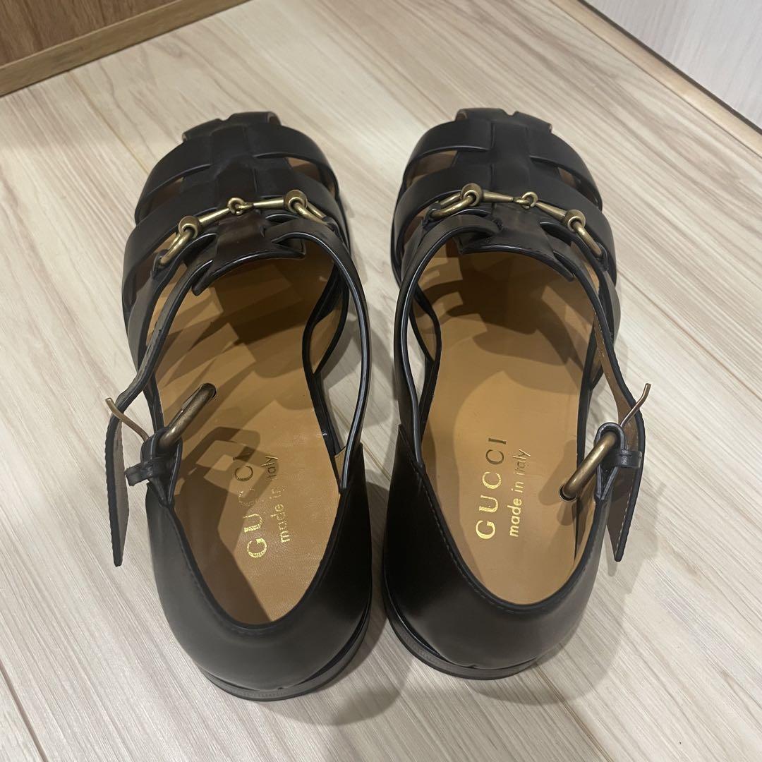 美品 GUCCIメンズグルカサンダル EU 6 - メルカリ
