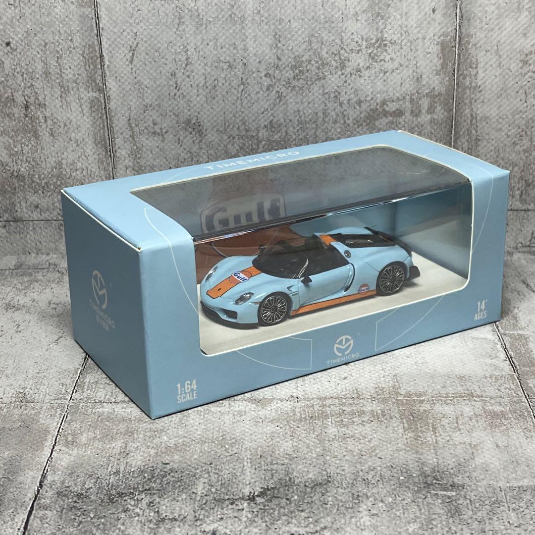 TM 1/64 ポルシェ 918 スパイダーGulfフィギュア付き162/999