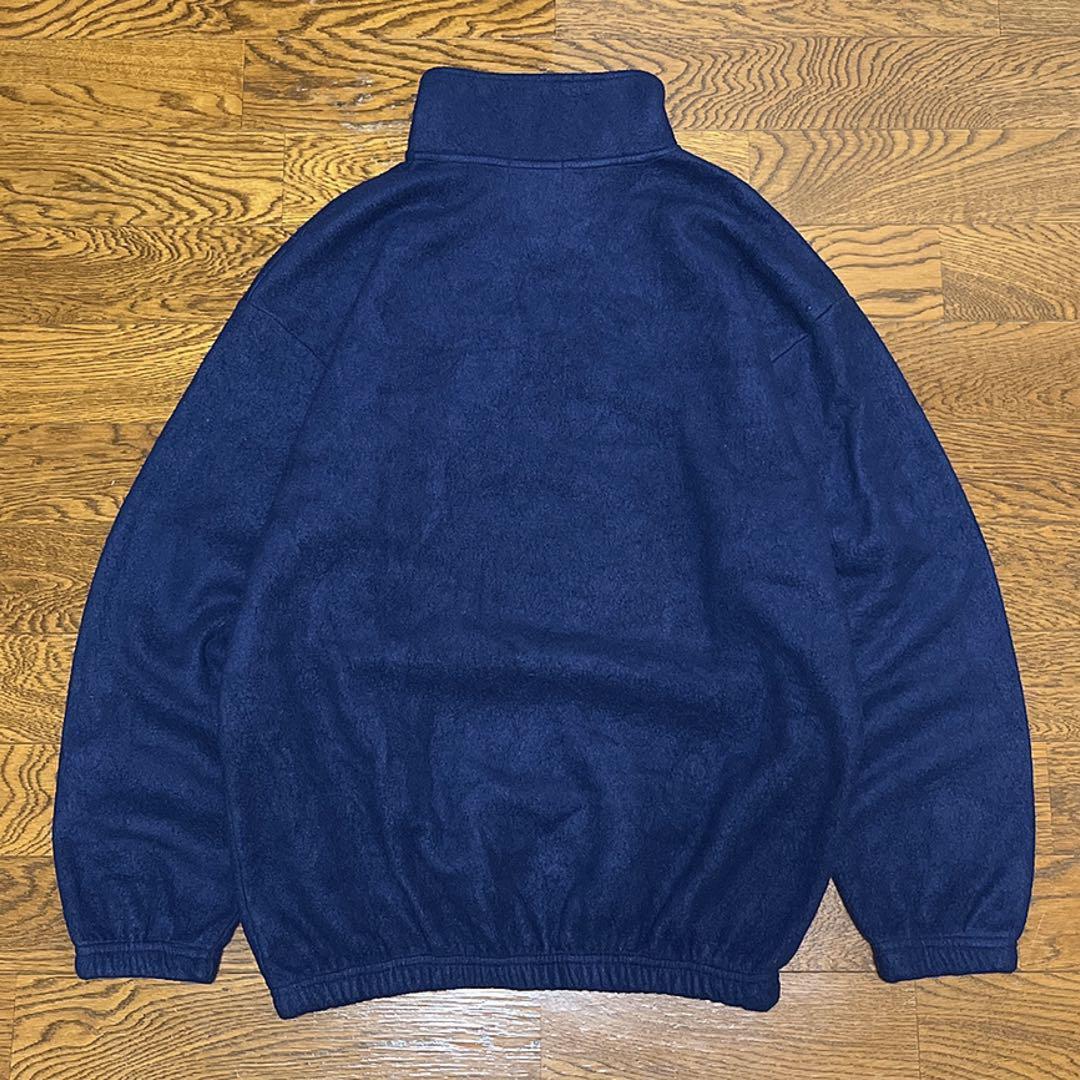 【人気ショップが最安値挑戦！】 90s USA製 NAUTICA ノーティカ ハーフジップフリース 刺繍ロゴ ウェア