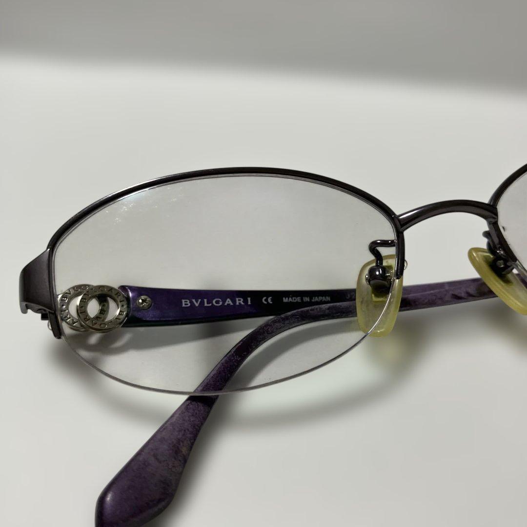 BVLGARI ブルガリ　メガネ　眼鏡　レディース　度入り　パープル
