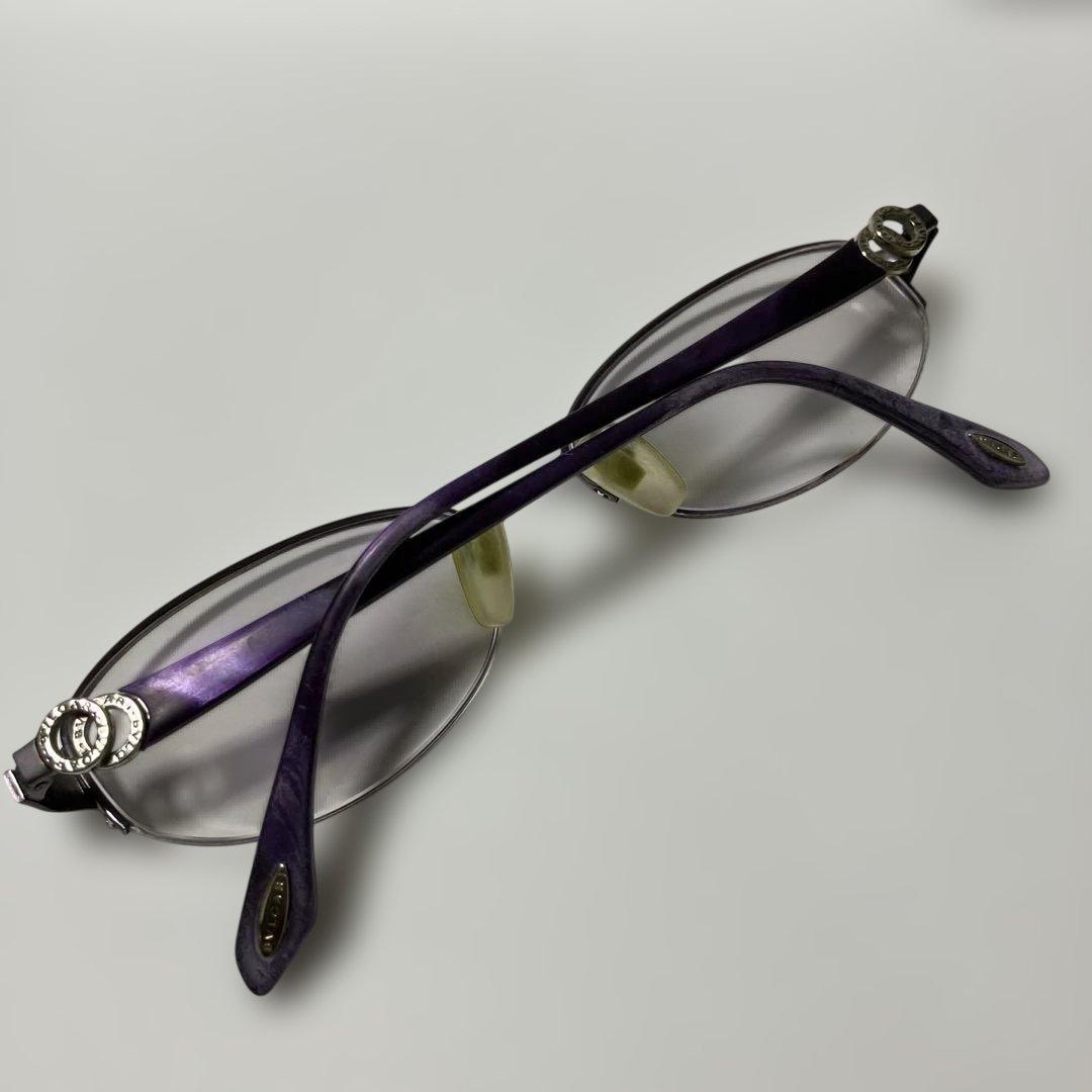 BVLGARI ブルガリ　メガネ　眼鏡　レディース　度入り　パープル