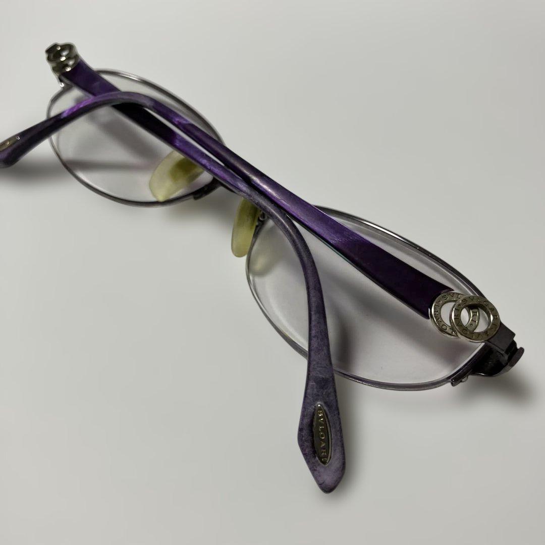 BVLGARI ブルガリ　メガネ　眼鏡　レディース　度入り　パープル