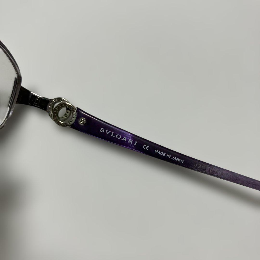 BVLGARI ブルガリ　メガネ　眼鏡　レディース　度入り　パープル
