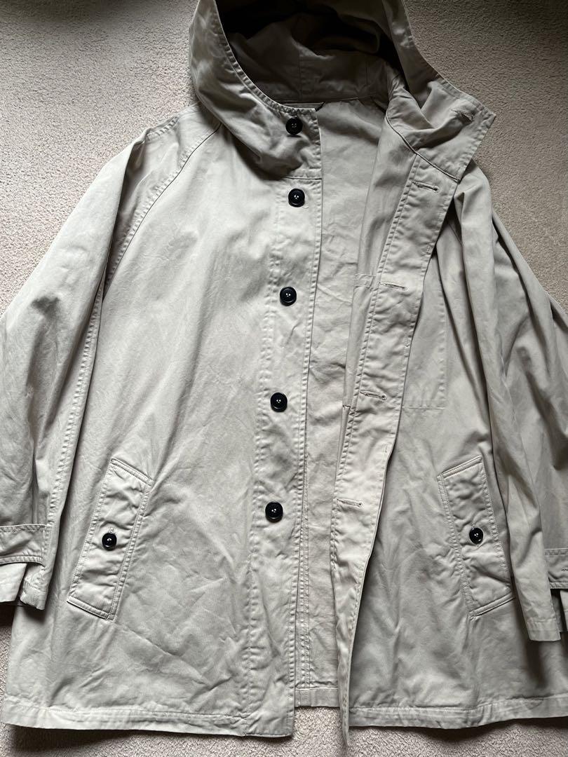 HTS エイチティーエス COTTON TWILL HOODED COAT