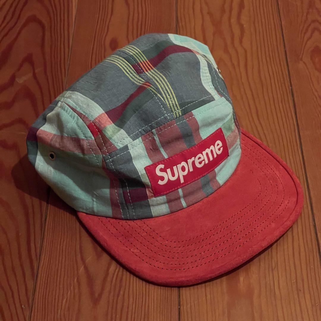 希少】Supreme チェック柄 キャップ ボックスロゴ