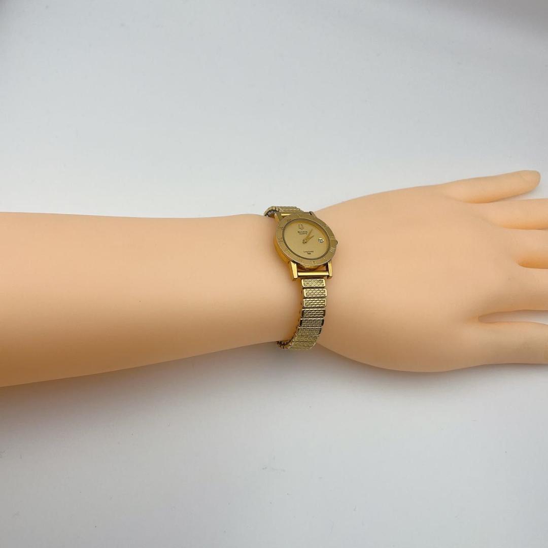 BULOVA ブローバ 954389 ゴールド デイト レディース腕時計