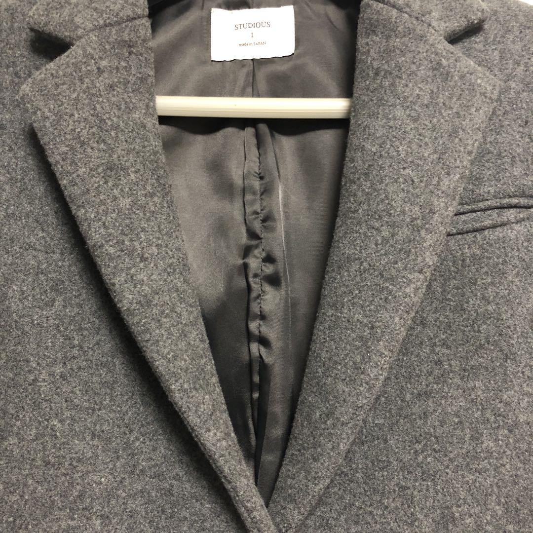 STUDIOUSスーパー120Sロングチェスターコートを使った人気