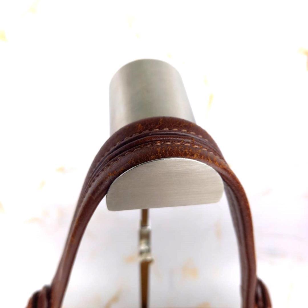 ✨希少✨　MARNI　マルニ　コンビレザー　がま口ハンドバッグ　キャメル　黒