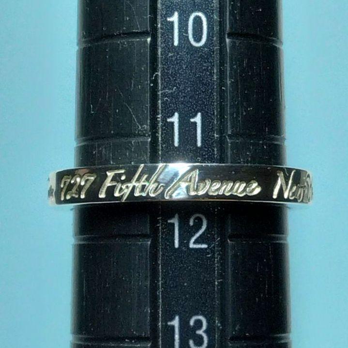 ティファニーノーツナローリング 11.5号 新品仕上げ 無傷未使用