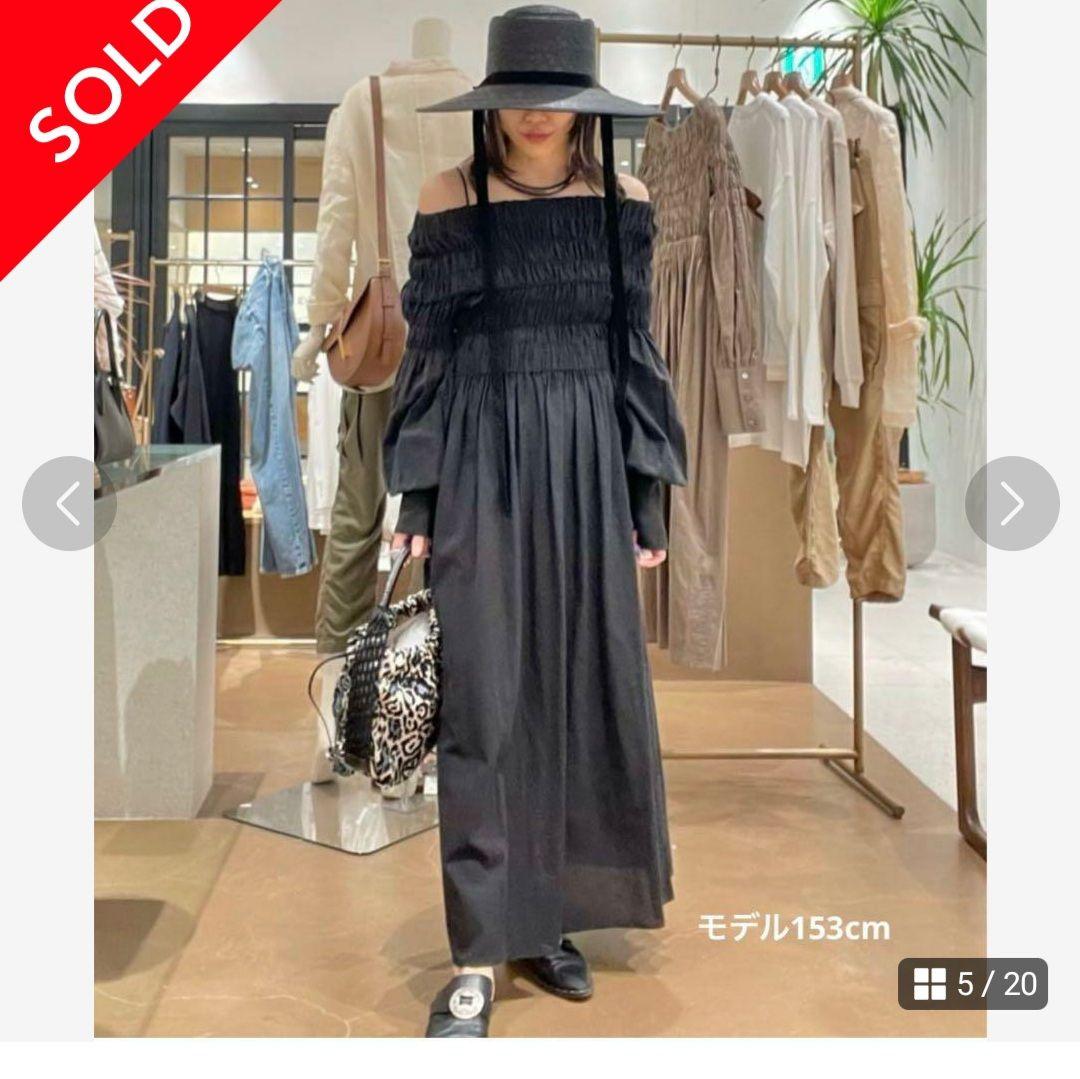 whimgazettw ウィムガゼット新品ダグ付シャーリングワンピース