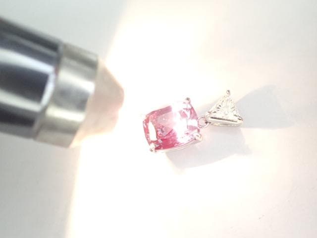 クレサンベール Pt950 再結晶アレキサンドライト2.52 ペンダントトップ