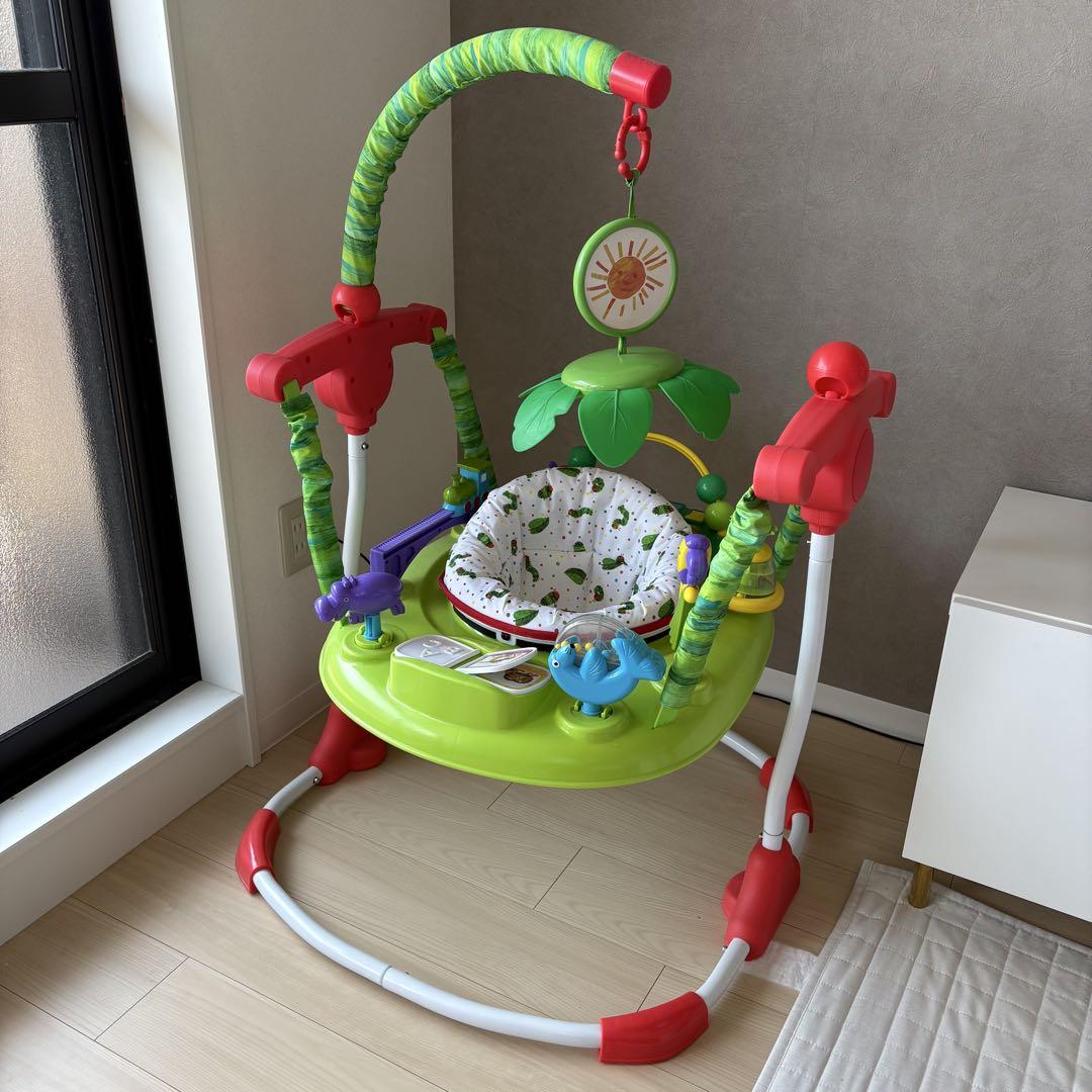 【美品】はらぺこあおむし　アクティビティジャンパー　ジャンパルー　日本育児