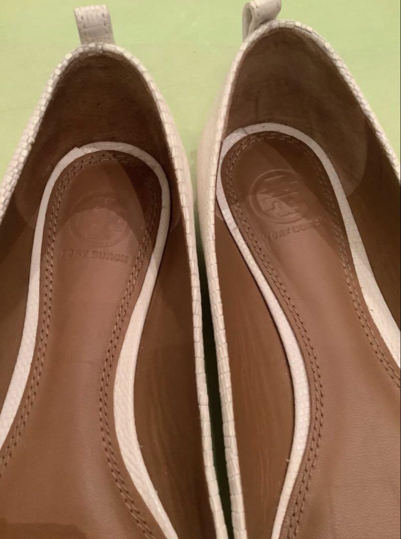 【Sara 】TORY BURCHフラットシューズ25cm 8C