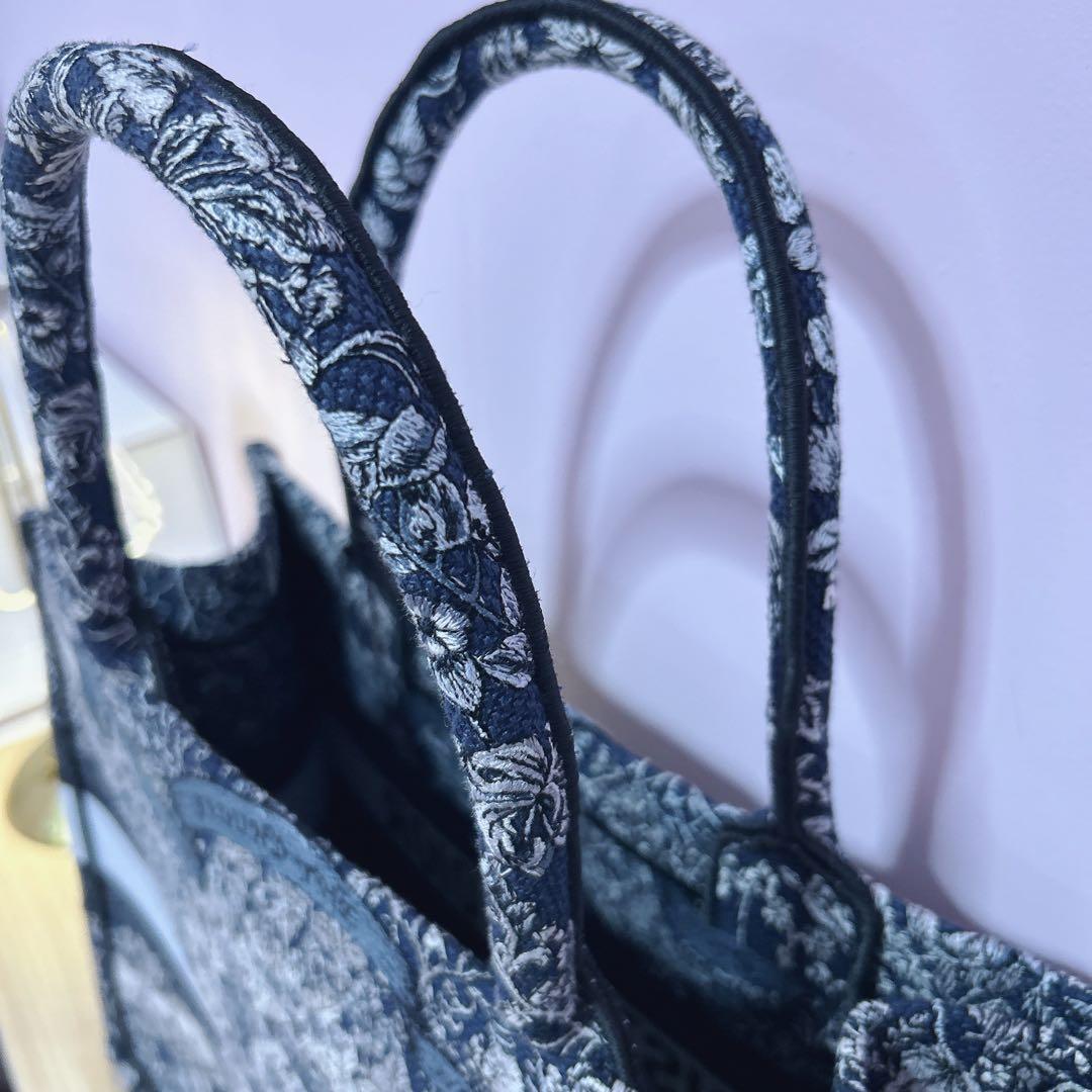 Christian Dior ブックトート　ブルー　スカーフ付き　未使用