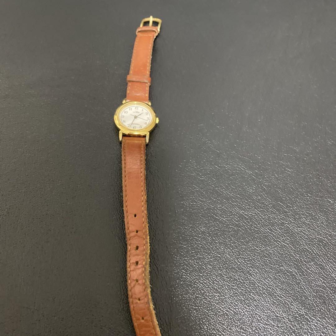 Cartier アナログ時計 ブラウンレザー