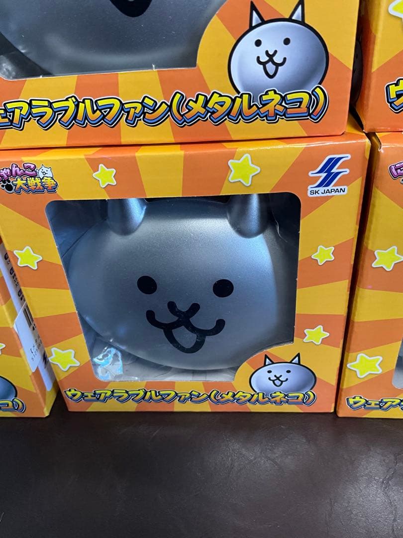 にゃんこ大戦争　ウェアラブルファン(メタルネコ) 10個セット　扇風機