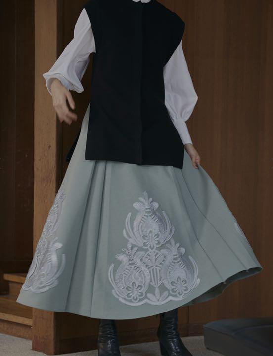 までの≏ 再値下げ 刺繍ロングスカート 新品未使用タグ付き 3YLdF-m12355488425 アメリヴィンテージ ートです