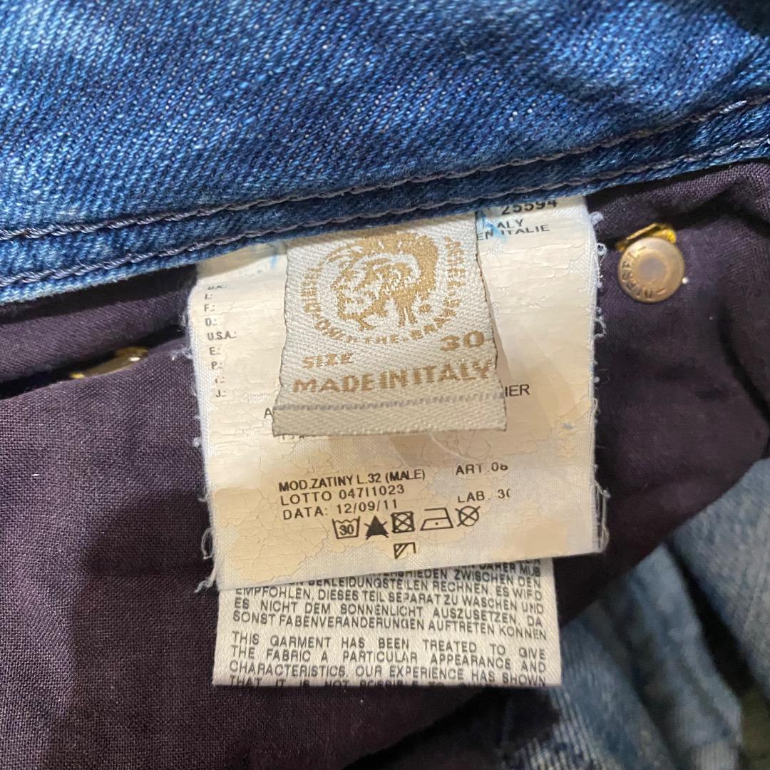 DIESEL イタリア製 W30 y2k ボタンフライ 色落ち フレアデニム