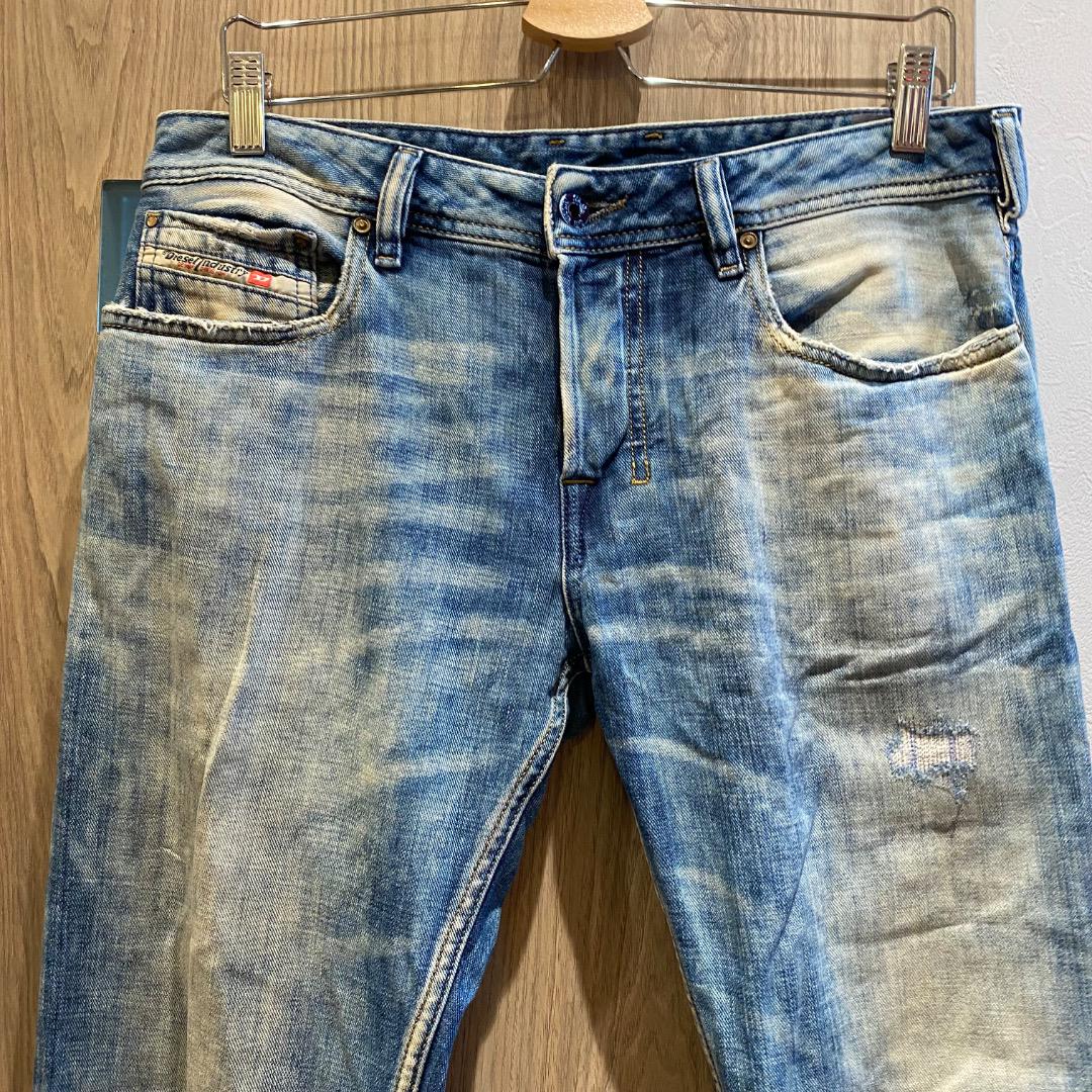 DIESEL イタリア製 W30 y2k ボタンフライ 色落ち フレアデニム
