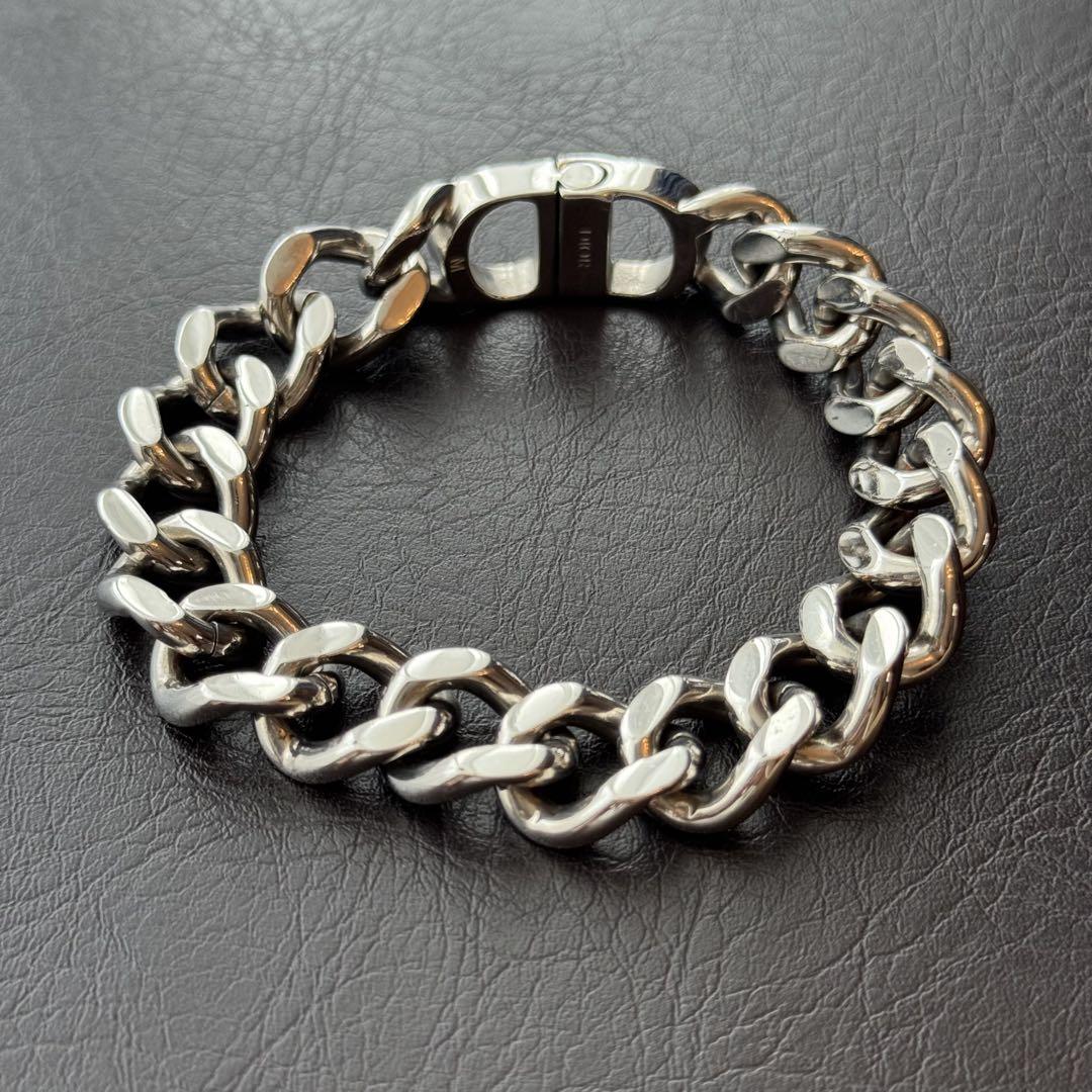 【中古美品】Dior CD Icon チェーンリンク ブレスレット