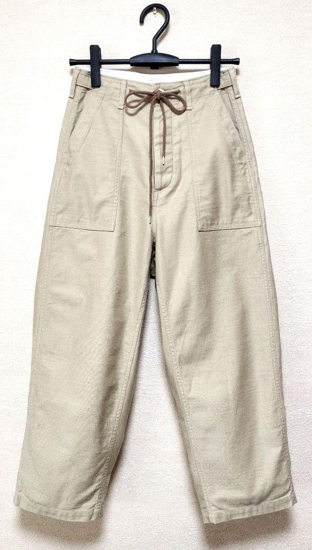 美品　SETTO　深履き貼付けポケットデザインコットンパンツ　XS