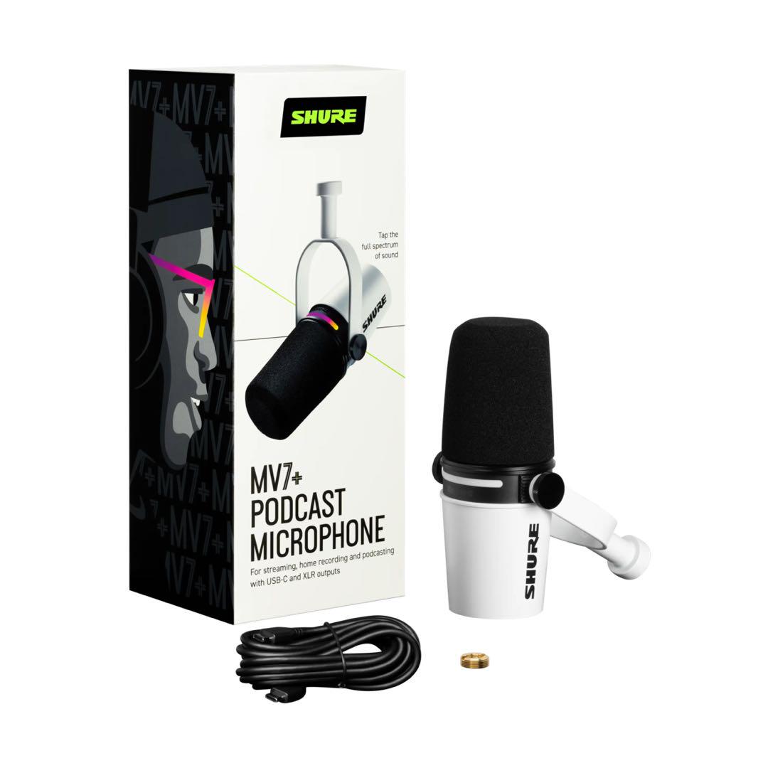 配信機器・PA機器・レコーディング機器 SHURE MV7+ Podcast Microphone