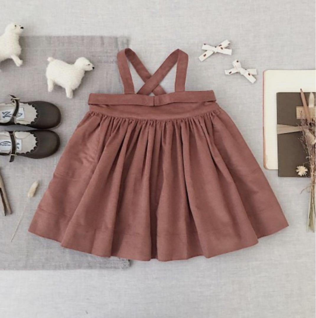 soor ploom＊ENOLA pinfore ワンピース スカート 6y