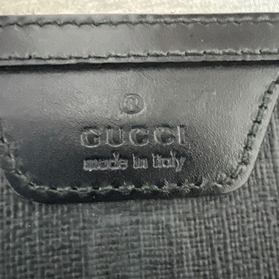 GUCCI ブラック GGパターン 長財布 大きめ仕様 美品