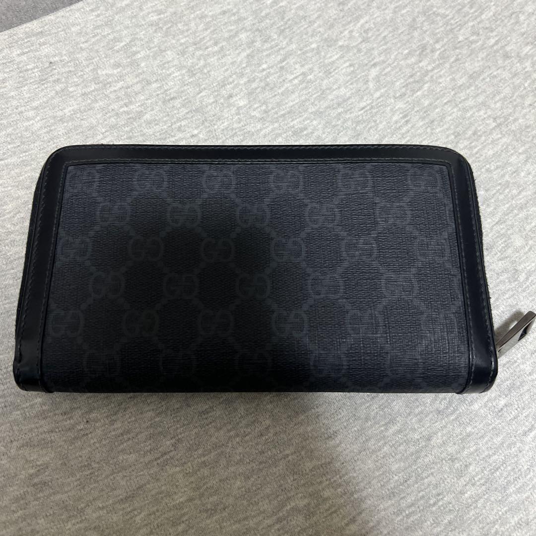 GUCCI ブラック GGパターン 長財布 大きめ仕様 美品
