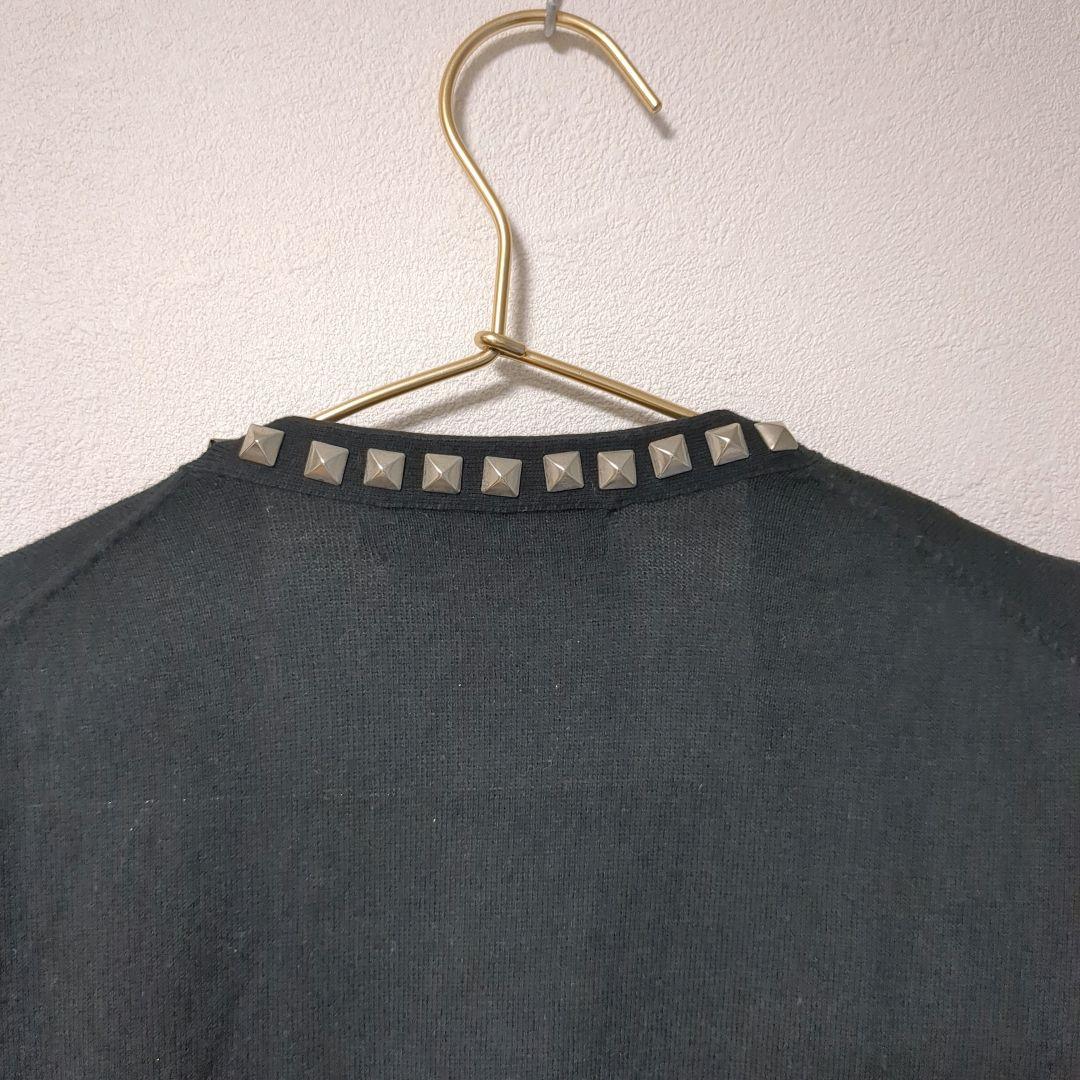 HYSTERIC GLAMOURスタッズニットカーディガンMヒステリックグラマー
