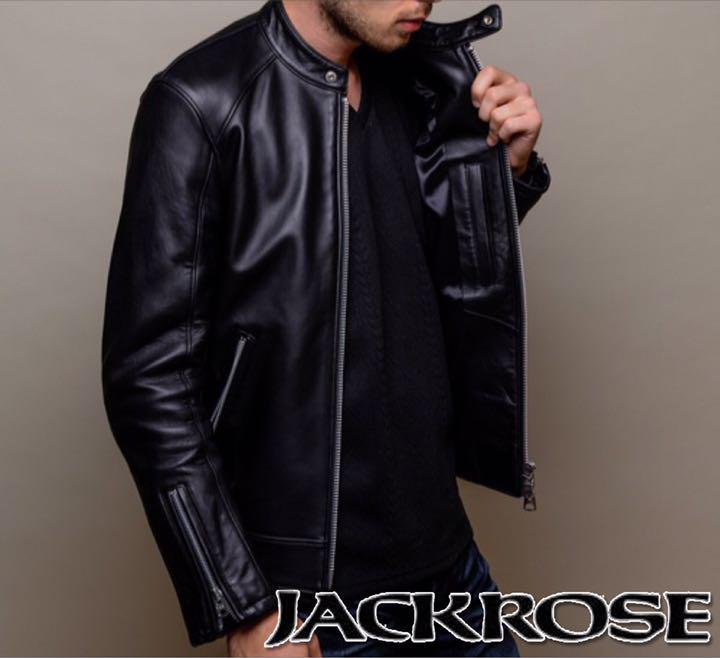 JACKROSE スコッチガードUKラムレザー シングルライダース メンズ