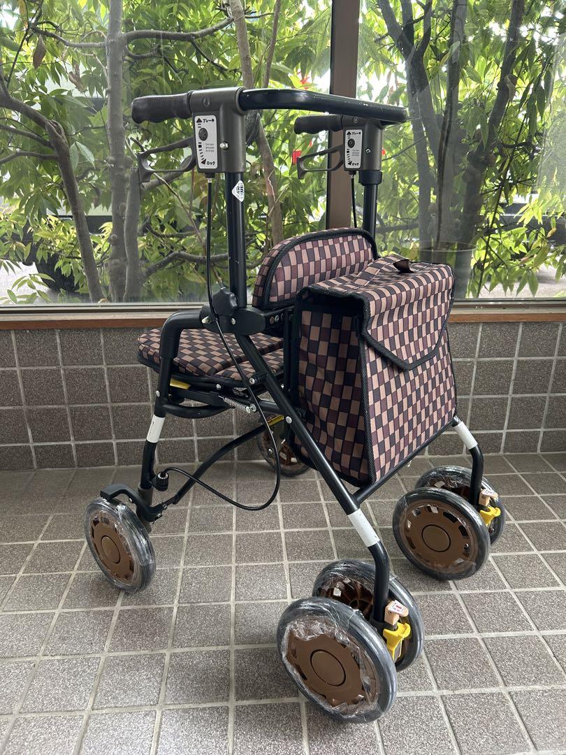 【美品】島製作所　四輪歩行器　シンフォニーEVO　歩行器　手押し車