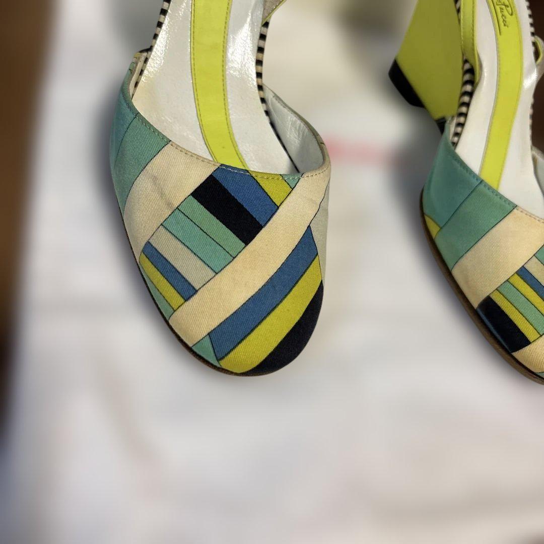 【美品・希少・箱付】EMILIO PUCCI エミリオプッチ ウェッジサンダル エミリオプッチ ウェッジサンダル35 - メルカリ