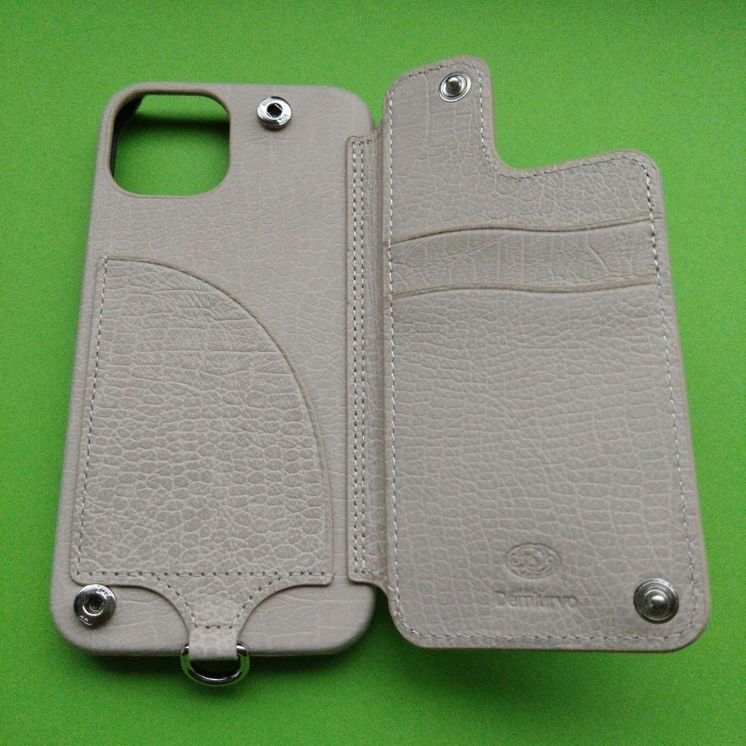 Demiurvo クロコ型ベージュ iPhone13ケース 新品 デミュウ iPhone13 ケース クロコ型 ベージュ一 番 安い