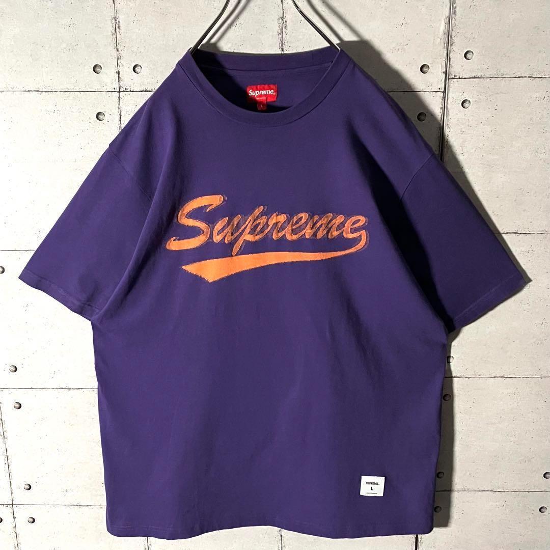 最も完璧な 即完売】シュプリーム☆スクリプトロゴTシャツ希少サイズL トップス