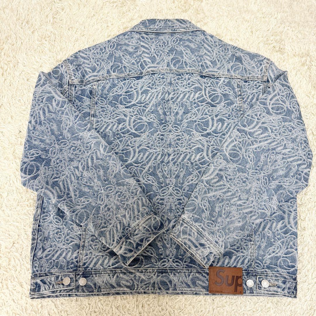 ジャケット・アウター Supreme Script Jacquard Denim Trucker
