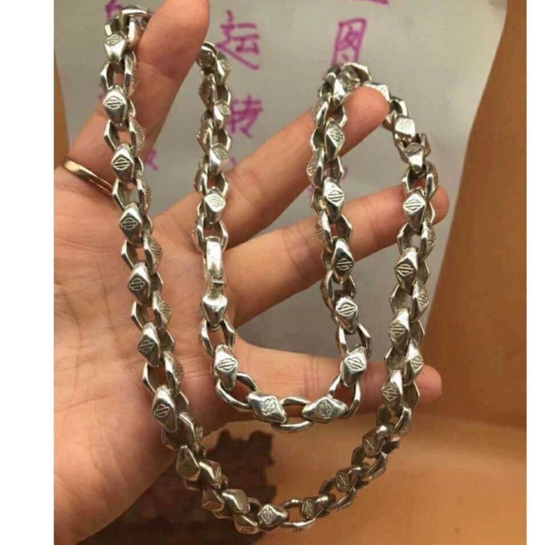 シルバー925 ヴィンテージ ハーレー　シルバーネックレス　ウォレットチェーン