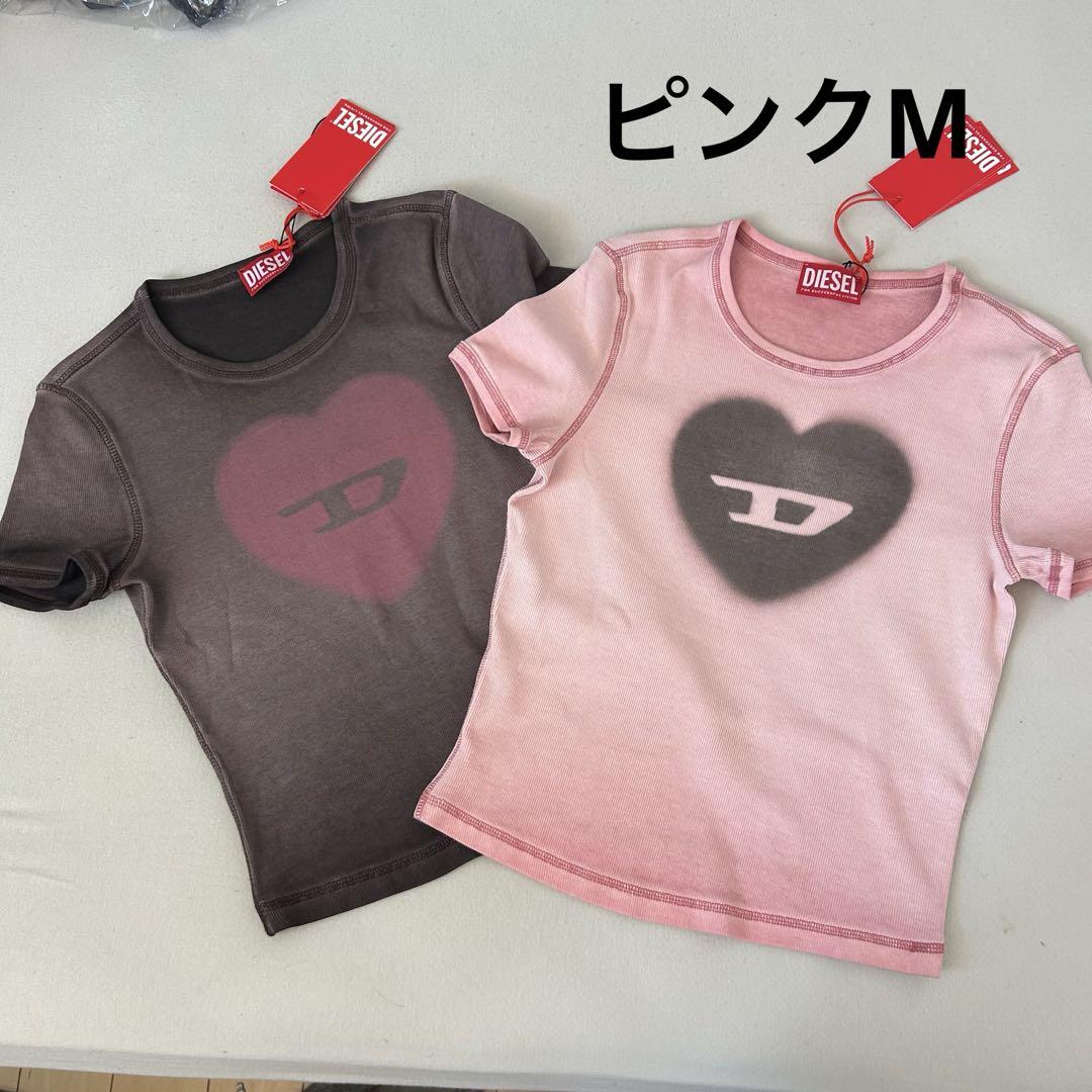 【新品】DIESEL T-Ele ロゴTシャツ ハート M