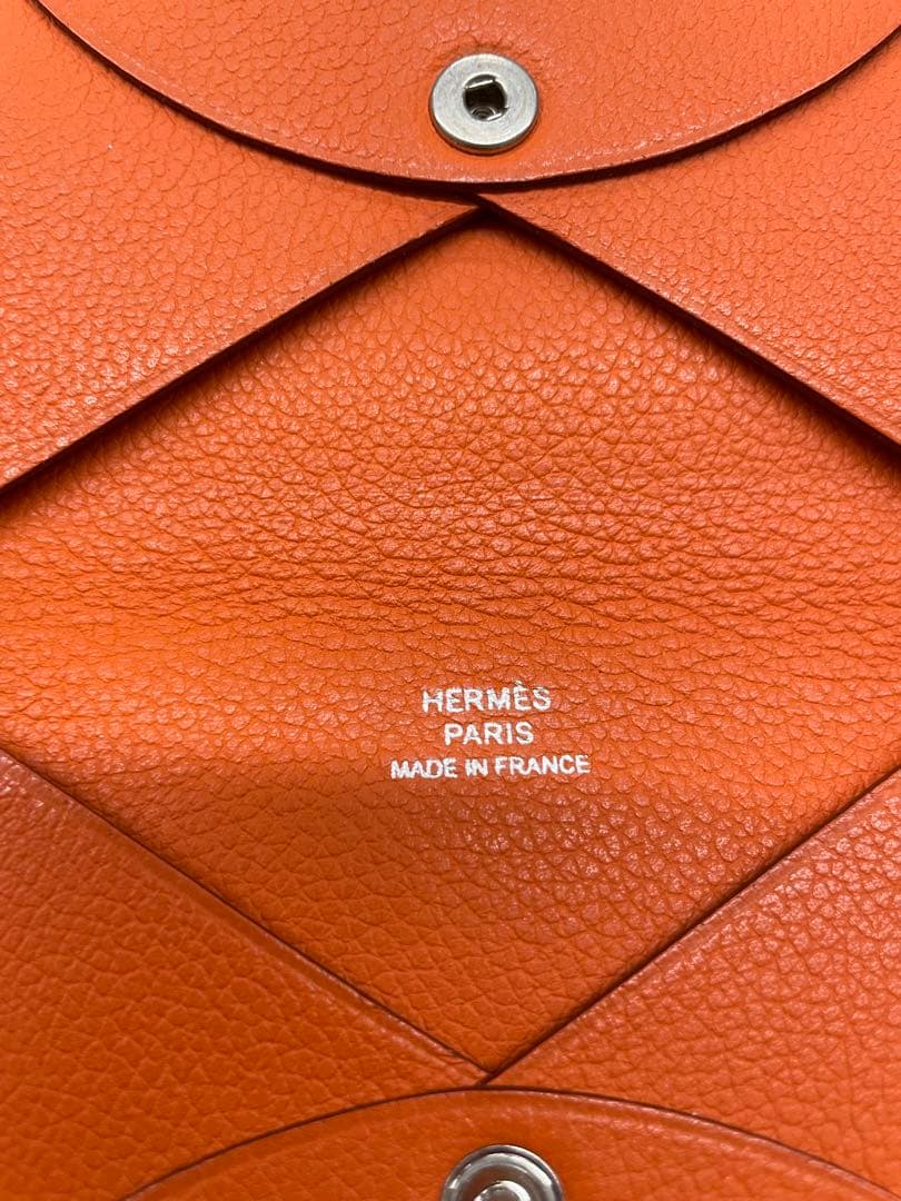 高級品市場 エルメス カルヴィ カードケース 名刺入れ ミニ財布 名刺