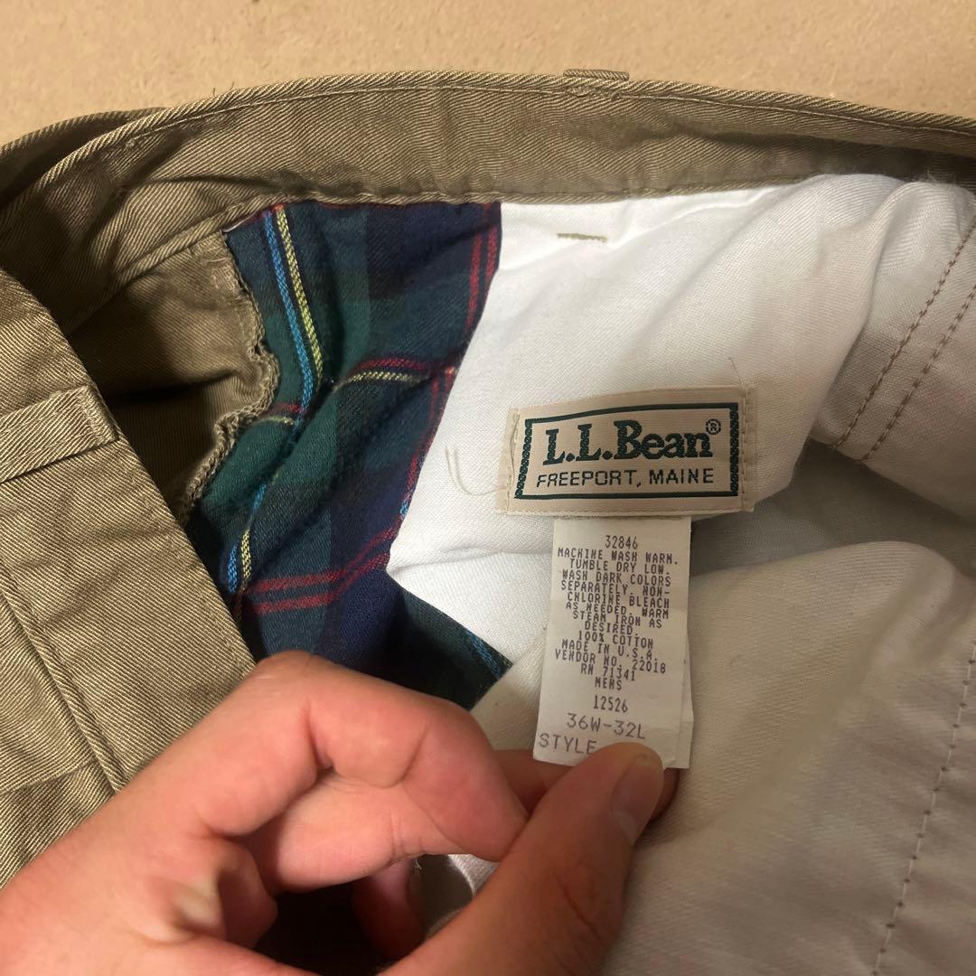 LLBEAN 70s〜80s made in USAチノパン 裏時チェック LLBEAN 70s〜80s made in USAチノパン 裏時チェック
