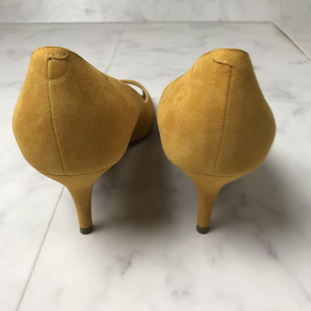 美品 PELLICO スウェード パンプス オープントゥ 38
