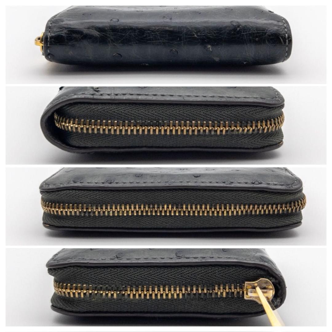 【SALE】ルイヴィトン　ジッピーコインパース　オーストリッチ　コインケース　緑 極美品】ルイヴィトン ジッピーコインパース オーストリッチ
