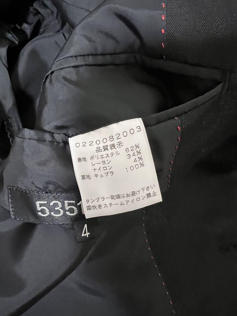 5351 黒グリッタースーツセットアップ シングル サイズ4