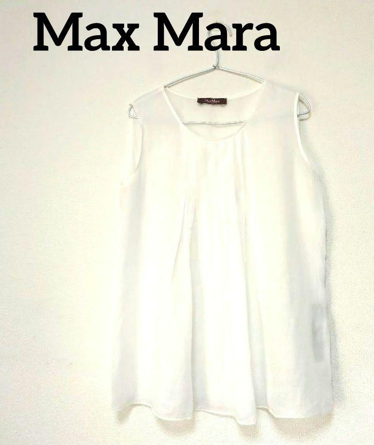 MAX MARA マックスマーラ　リネンチュニック 美品！Max Mara マックスマーラ リネンブラウス ラミー