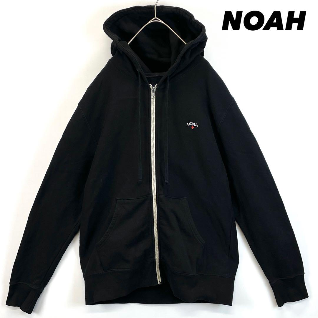 NOAH Zip Front Hoodie ノア ジップパーカー ブラック XL