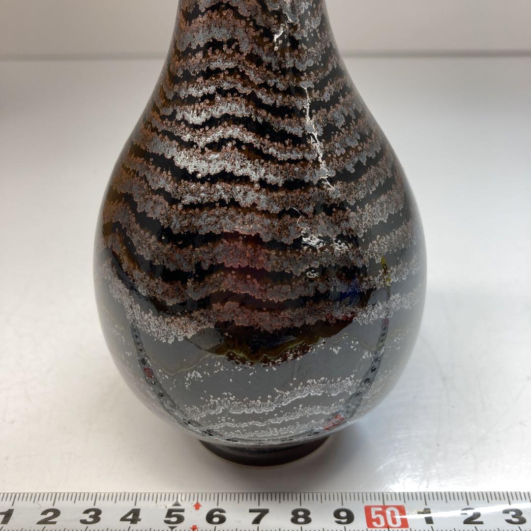 青木龍山 天目渚鶴首花瓶 共箱 高さ20㎝ 東Y6-0315①トヒコ by メルカリ 青木龍山 天目渚鶴首花瓶 共箱 高さ20㎝ 東Y6-0315①トヒコ by メルカリ